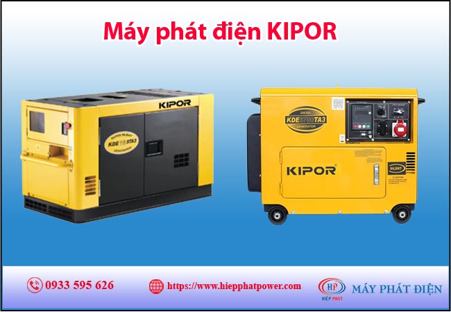 Máy phát điện Kipor của nước nào? Công suất của máy Kipor là bao nhiêu?